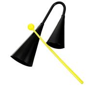 Yardwe Cencerros de Metal Instrumento Musical Duradero para Aula Campana de Cencerro de Percusión Martillo de Madera para Exteriores y Fiestas