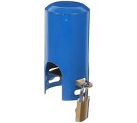 Yardwe Cerradura de Grifo Exterior Antirrobo de Hierro Azul Resistente al Sol Caídas para Grifos y Mangueras en Jardines y Exteriores Vacíos Varios estilos