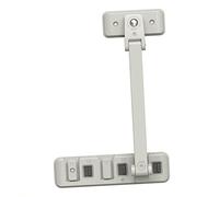 Yardwe Cerradura de Seguridad para Ventanas y Gabinetes en Color Blanco Material Abs y Pom, Operación Simple y Difícil para Niños Abrir, Adecuado para Puertas Corredizas y Muebles