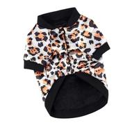 Yardwe Chaleco de Algodón para Perros Pequeños XL Abrigo Cálido y Transpirable para Mascotas Ropa de Invierno para Cachorros Disfraz Leopardo para Paseo Exterior