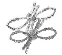 Yardwe Clip De Lazo Gemas De Imitación y Cristal Para Clips De Zapatos De Tacón Decorativos Para Zapatos De Mujer Para Banquetes De Graduación y Bodas