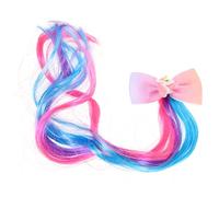 Yardwe Clip para Cabello con Lazo Degradado y Unicornio Accesorio Colorido para Niñas Pin Duradero y para Fiestas y Diario Diseño Adorable Compatible Tipo de Peinados Color