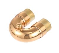 Yardwe Codo Pequeño de Latón para Accesorio Profesional de Instrumento Musical Cuello Doblado Repuesto Duradero Compatible Diversos Modelos de Trompetas
