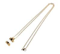 Yardwe Colgante Urna Porta Cenizas de Acero Inoxidable y Vidrio Transparente, Collar de Acero Que Se Puede Abrir, Cadena 60 Cm, Unisex para Recuerdo Conmemorativo