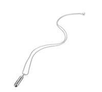 Yardwe Collar Colgante de Cápsulas de Acero Inoxidable Pastillero Práctico y Diseño Clásico Chino, Obsequio Adecuado para San Valentín o Cumpleaños