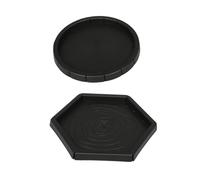 Yardwe Comedero de Plástico para Lagartijas 2 Piezas Plato para Servir Comida para Reptiles Cuenco para Beber para Suministros para Mascotas para Criaturas Pequeñas
