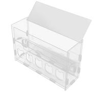 Yardwe Contenedor De Comida para Pollos Contenedores De Agua para Pollos Caja De Alimentación para Pollos para Mascotas De Fácil Limpieza