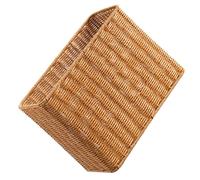 Yardwe Contenedor de plástico color caqui con acabado sencillo y gran capacidad para guardar artículos en sala y oficina