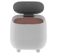 Yardwe Cubo de Basura de Prensa Pequeño de ABS Tapa para Oficina | Papelera Conveniente, Reutilizable y Fácil de Limpiar, Blanco, para Dormitorio y Sala