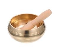 Yardwe Cuenco Budista Tibetano Cuenco de Meditación Hecho Mano para Yoga y Relajación Incluye Mazo de Sonido para Uso Casa o Terapia