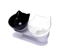 Yardwe Cuencos para Gatos y Perros Comedero Inclinable De Plástico Protector De Cuello Bebedero para Mascotas Adorable Cuenco para Gatos