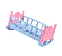 Yardwe Cuna de Muñecas de Juguete para Niñas Cama de Princesa Miniatura de Muñecas para rol y Desarrollo para Cumpleaños