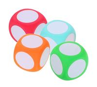 Yardwe Dados Multiusos de Borrado en Seco 6 Cm 4 Piezas en Espuma Ligera para Uso Escolar y Juegos de Aprendizaje
