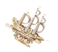 Yardwe de Barco 3D para de Barco de Madera Educativo DIY para Niños y Desarrollo Cognitivo 1