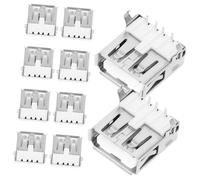Yardwe de Puerto USB Hembra Protección de Conexión 100 Piezas y Cubierta Trasera Diseño Horizontal de 90 Grados Adaptador de Reemplazo para Dispositivos Electrónicos