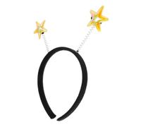 Yardwe Diadema de Estrella para Fiesta y Festival, Diadema para Mujer, Accesorios Cabello de Plástico, Color Amarillo, Ligera y Decorativa, Adecuado para Cumpleaños y Cosplay