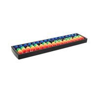 Yardwe Dígitos Abaco Montessori Colorido para Juguete Educativo de Plástico Resistente Portátil y Didáctico para Desarrollo Mental y Pensamiento Lógico