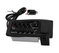 Yardwe Ecualizador De Pastilla Eq Preamplificador De Guitarra De Bandas Pastilla Piezoeléctrica Con Control De Volumen Para Guitarra Eléctrica