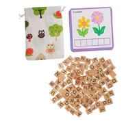 Yardwe Educativo para Puzzle de Alfabeto y Ortografía Herramienta de Lectura Infantil Actividad y Social de Resistente y Duradero