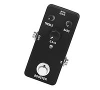Yardwe Efector de guitarra eléctrica guitarra electrica fuente de alimentación volumen electric guitar power supply piezas de guitarra pedales de guitarra abdominales Black