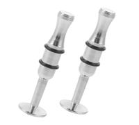 Yardwe Entrenador de Fuerza Bucal Metálico Plateado para Trompeta, Saxofón y Clarinete, 2 Piezas, Dispositivo de Entrenamiento para Fortalecer Músculos Bucales y Mejorar Técnica Musical