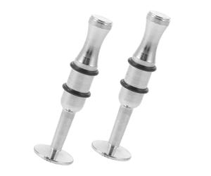 Yardwe Entrenador de Fuerza Bucal Metálico Plateado para Trompeta, Saxofón y Clarinete, 2 Piezas, Dispositivo de Entrenamiento para Fortalecer Músculos Bucales y Mejorar Técnica Musical