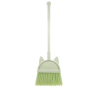 Yardwe Escoba Infantil Broom Ligera y Compacta Herramienta de Limpieza para Juguete Educativo para Actividades Casa y Escuela Escoba Pequeña de Dibujos Animados Verde