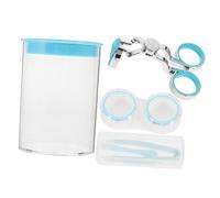 Yardwe Extractor De Lentes De Contacto Portátil y Aplicadores De Varillas Reemplazables, Juego Pequeño Para Quitar Lentes Ventosa, Color Azul, Uso En Viaje y Cuidado De Visión