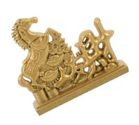 Yardwe Figura de Caballo China de Aleación Acabado Suave y Base Estable para Decoración Elegante en Oficina o Estantería, Símbolo de Riqueza y Prosperidad