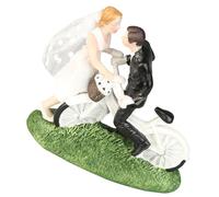 Yardwe Figura Novios de Resina Velo para Decoración Artesanal de Tartas de Boda, Muñecos Románticos para Obsequio y Adorno de Pastel, Adecuado para Celebraciones y Eventos Nupciales