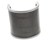 Yardwe Filtro Antipop Metálico Para Micrófono u Tipo, Doble Capa Plateada, Protector De Micrófono Para Grabación y Transmisión, Accesorio De Cabina Vocal Portátil, Paravientos Compacto