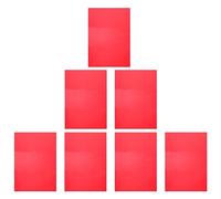 Yardwe Filtros De Luz Gel para Fotografía y Luces Led, Hoja De Filtro PVC Transparente y Roja, 7 Hojas para Estudio Fotográfico, Accesorio para Iluminación Creativa y Educativa