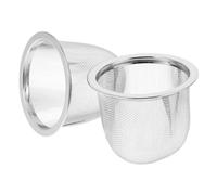 Yardwe Filtros de Té de Acero Inoxidable 2 Piezas, Infusores Reutilizables para Tetera, Colador de Malla Fina 5.8 Cm Diámetro Exterior, Aptos para Hojas Sueltas y Accesorios