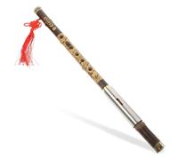 Yardwe Flauta Bawu de Bambú F Instrumento Musical Chino Portátil y Suave para Principiantes Flauta Vertical Sonido Agradable y Relajante