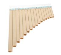 Yardwe Flauta de Pan C de 16 Tubos para Principiantes Instrumento Musical de Resina Flauta de Portátil para Niños y Aprendizaje Musical