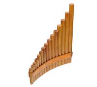 Yardwe Flauta De Pan De Bambú Tubos Afinación Instrumento Musical Para Principiantes Madera Color