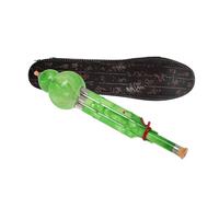 Yardwe Flauta Hulusi de Calabaza para Principiantes Instrumento Musical Chino de Yunnan Clave C con Caja de Cuero para Protección y Almacenamiento para Interpretación y Práctica