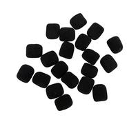 Yardwe Fundas de Esponja para Micrófono de Solapa 25mm 20 Piezas, Protectores Antipolvo Flexibles Compatibles, Accesorios Profesionales para Estudios y Conferencias