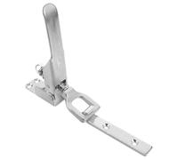 Yardwe Gancho Ajustable para Remolque con Resorte Antivibración Accesorio Metálico Resistente para Coches Caravanas y Trailers Fácil Instalación Acabado Plateado Galvanizado