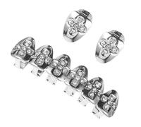 Yardwe Grill con Diamantes de Imitación Accesorio de Moda para Hombres y Mujeres Decoración de Boca Brillante para Fiestas y Cultura Hip Hop