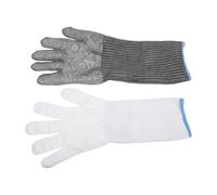 Yardwe Guantes Anticorte de Acero Inoxidable para Cocina y Manipulación de Mariscos, Protección Completa y Transpirables, Ideales para Abrir Ostras y Procesar Mariscos