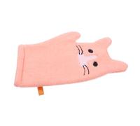 Yardwe Guantes De Ducha Para Niños Suaves y Adorables, 2 Piezas, Diseño De Gato Rosa, Guantes De Baño De Esponja Para Cuidado Delicado Piel, Portátiles Para Viajes y Uso Diario