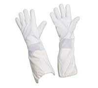 Yardwe Guantes Prueba De Abejas De Piel De Cabra Largos Para Apicultura Talla Xl Protección Para Apicultor
