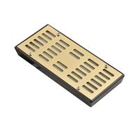 Yardwe Humidificador para Humidor de Cigarros Acero Inoxidable Dorado, Dispositivo de Humedad Portátil para Conservación Óptima, Caja de Humidificación de Escritorio y Viaje