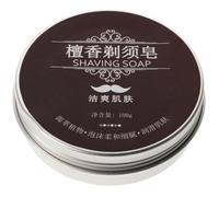 Yardwe Jabón de Afeitar para Hombres 100g Aroma a Sándalo, Barra Hidratante Natural Espuma Cremosa para Afeitado Suave y Cuidado Barba, Adecuado para Uso Diario Cuidado Personal