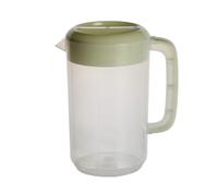 Yardwe Jarra Medidora de Plástico con Tapa Resistente al Calor Capacidad 2500ml para Servir Bebidas Frías Adecuado para Cenas de Acción de Gracias y Picnic Color Color Aleatorio