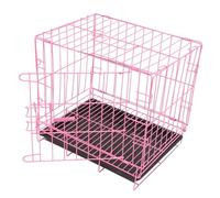 Yardwe Jaula para Perros Caseta con Inodoro Hierro Resistente para Mascotas Exterior