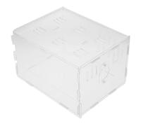 Yardwe Jaula Tipo Castillo para Conejillos de Indias de Acrílico de 25 X 20 X 15 Cm con Orificios Distribuidos Uniformemente para El Flujo de Aire para Mascotas Pequeñas