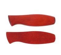 Yardwe Juego de 1 Empuñadura de Mango para Cuchillo de Cocina, Mango de Madera de Palo de Rosa sin Agujeros, Accesorio para Reparación de Cuchillos Chinos para Verduras, Incluye 4 Pares