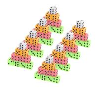 Yardwe Juego De 100 Piezas Dados de Colores Mini Dados Acrílico